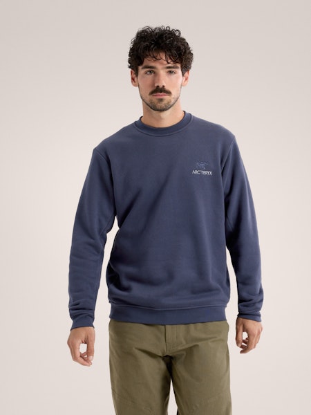 Pull à col rond en polaire Emblem Homme