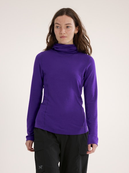 Sweat à capuche Satoro en laine mérinos pour femme