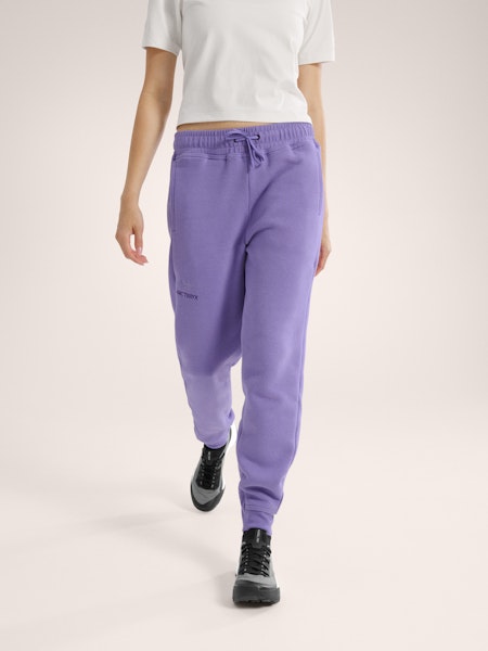 Pantalon de jogging en polaire à emblème pour femme